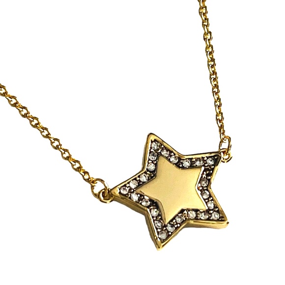 NWT Tory Burch Kira Gold Star Pendant Necklace Rtl $132 - Picture 3 of 3